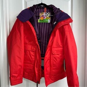 Burton Tabloid Red and Purple Utility Jacket